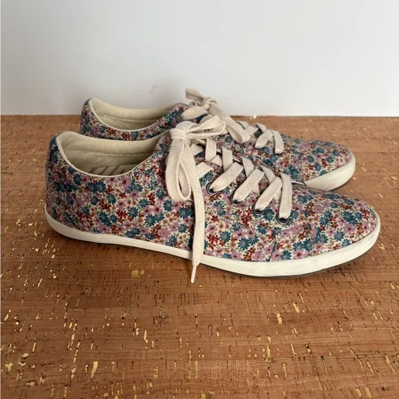 Taos Floral Casual Lace Up Sneakers Shoes - Picture 4 of 8